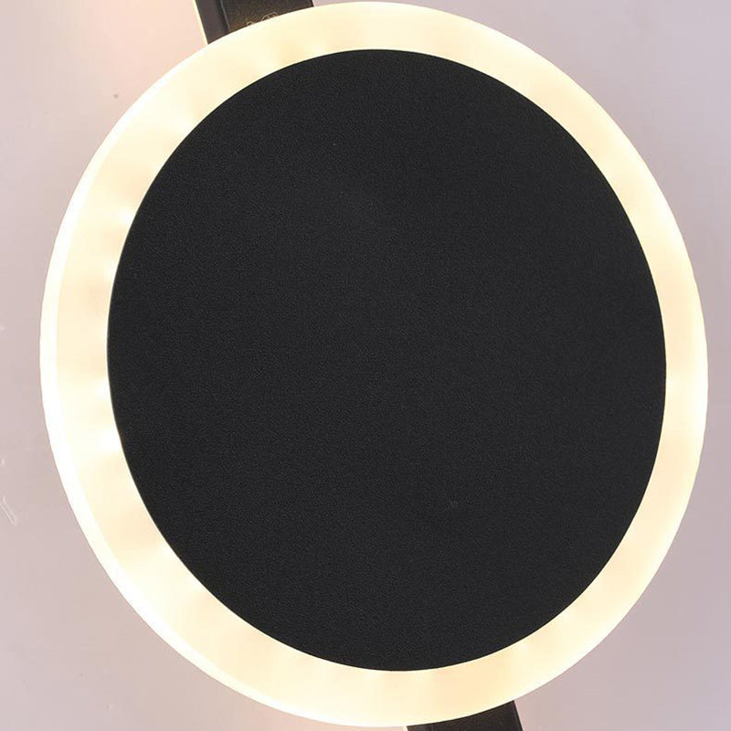 Lámpara de Aplique de Pared LED de Tira Larga de Aluminio Acrílico Minimalista Moderna para Dormitorio 