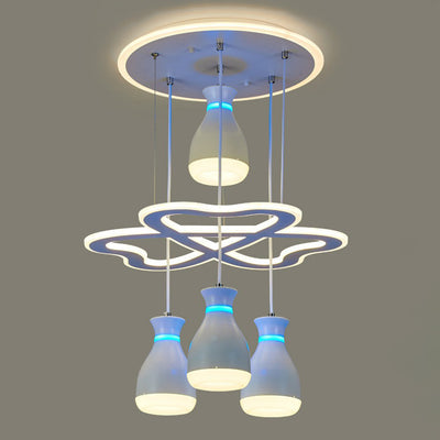 Lámpara de Araña LED de Hierro Acrílico Botella Minimalista Moderna para Dormitorio 