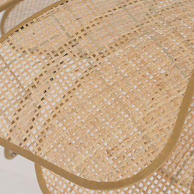 Suspension 1 lumière en métal, rotin et fer avec pétales de fleurs japonaises traditionnelles pour salon 