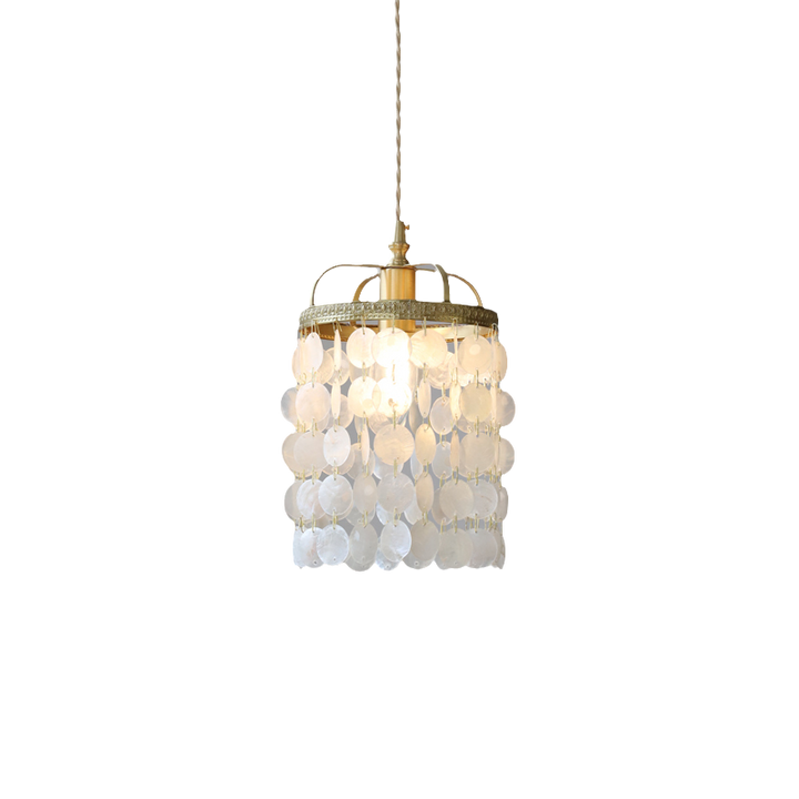 Suspension contemporaine scandinave ronde en cuivre à 1 lumière pour salon 
