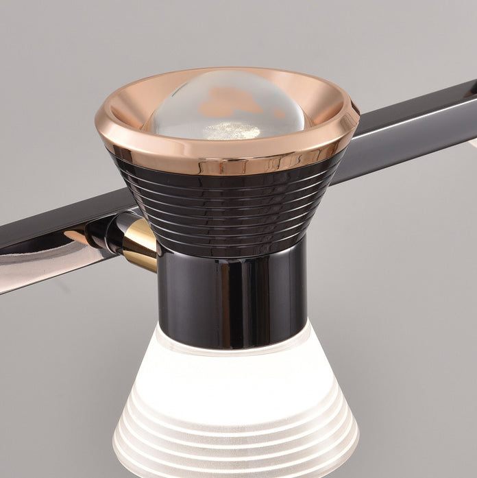 Lustre LED en aluminium acrylique rond minimaliste moderne pour salon 