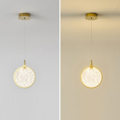 Modern Luxury Round Stainless Steel Aluminum Plastic LED Chandelier For Living Room