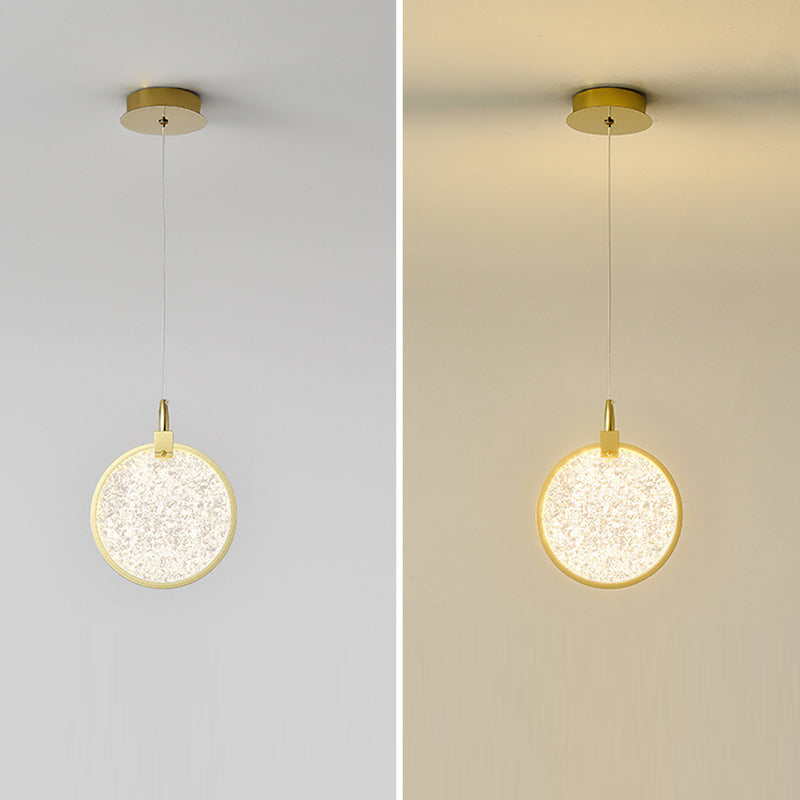 Modern Luxury Round Stainless Steel Aluminum Plastic LED Chandelier For Living Room