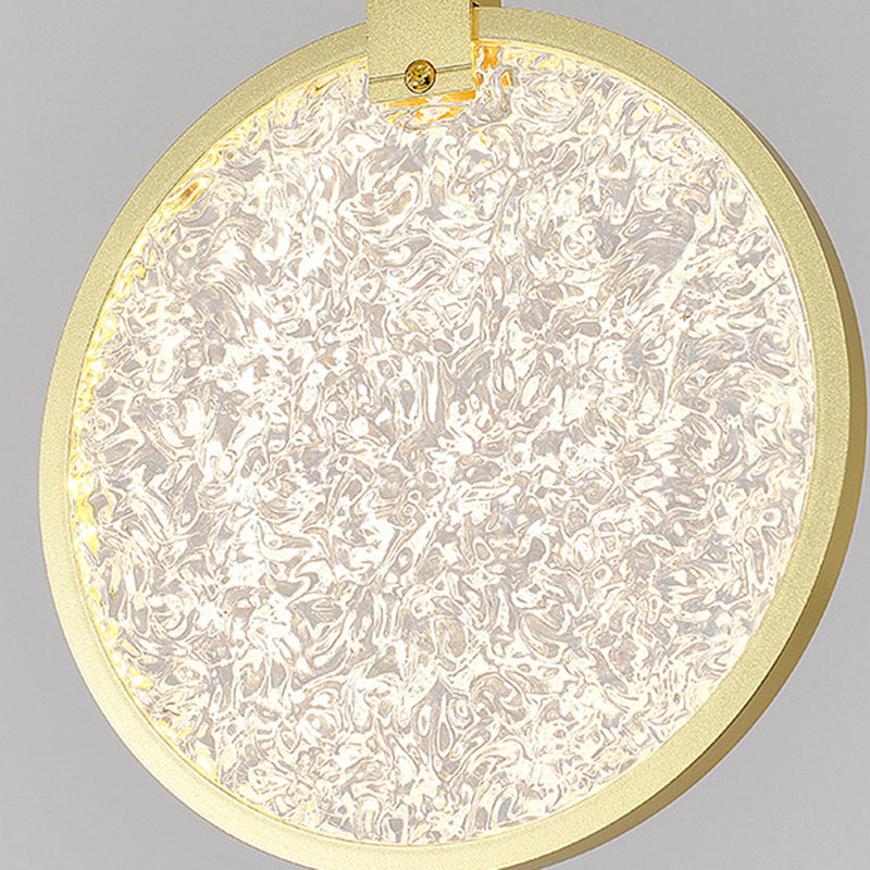 Modern Luxury Round Stainless Steel Aluminum Plastic LED Chandelier For Living Room