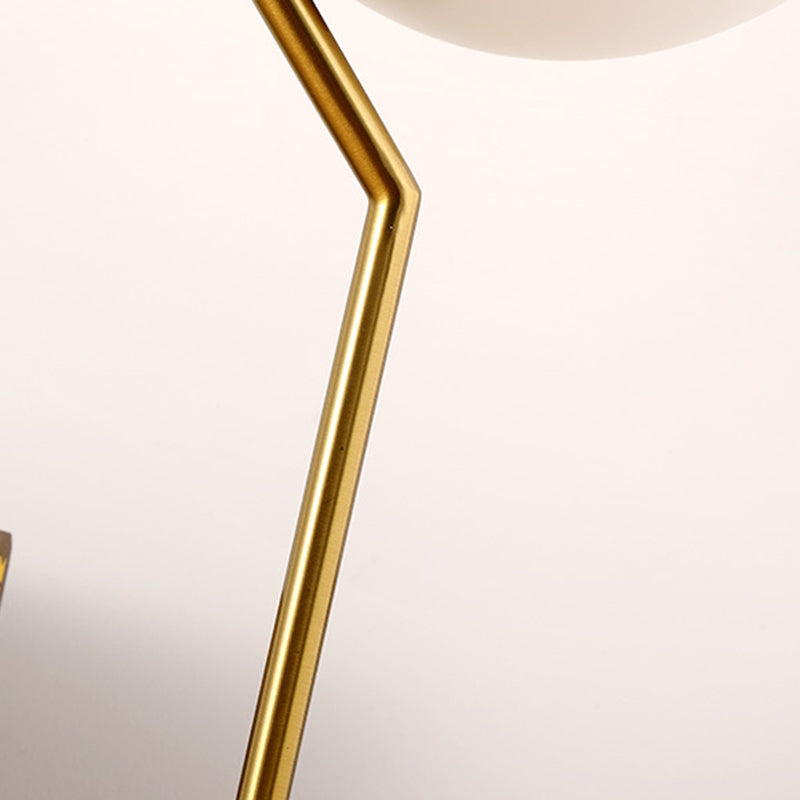 Modern Minimalist Sphere Iron Glass 1-Light Table Lamp For Bedroom