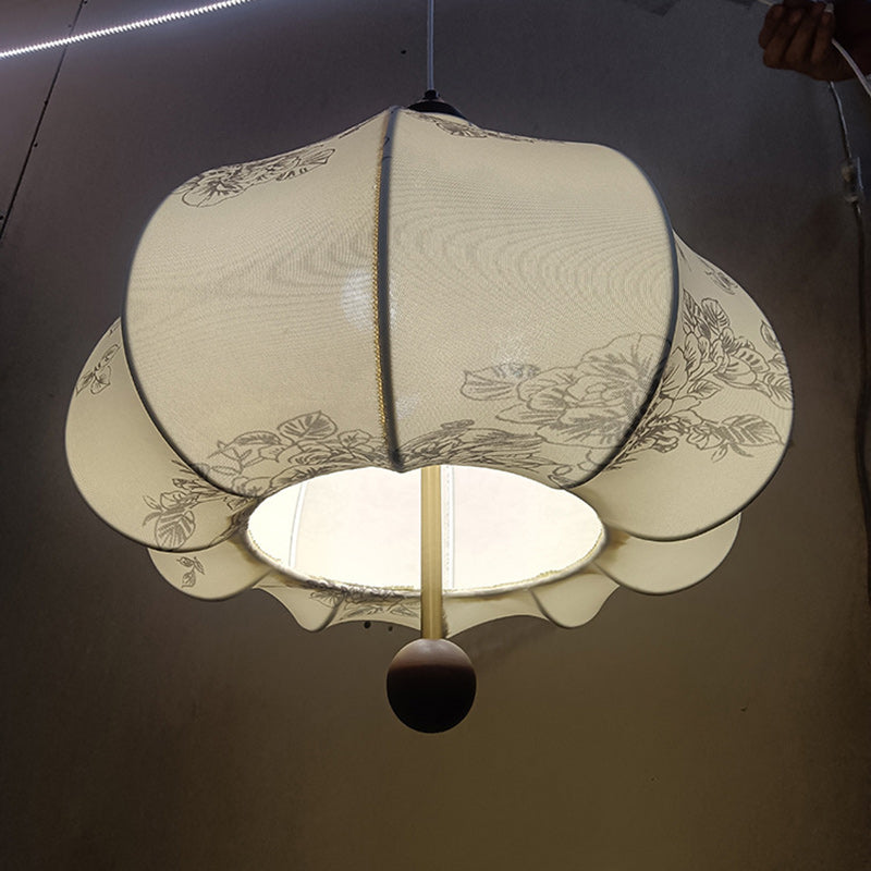 Suspension Luminaire 1 Lumière en Châtaignier Traditionnel Français avec Fer et Bois de Frêne pour Chambre 