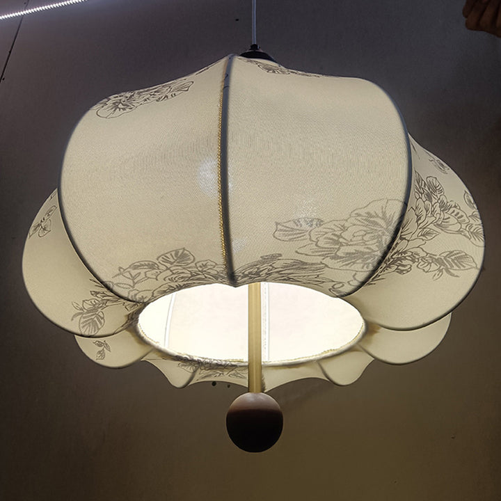 Suspension Luminaire 1 Lumière en Châtaignier Traditionnel Français avec Fer et Bois de Frêne pour Chambre 