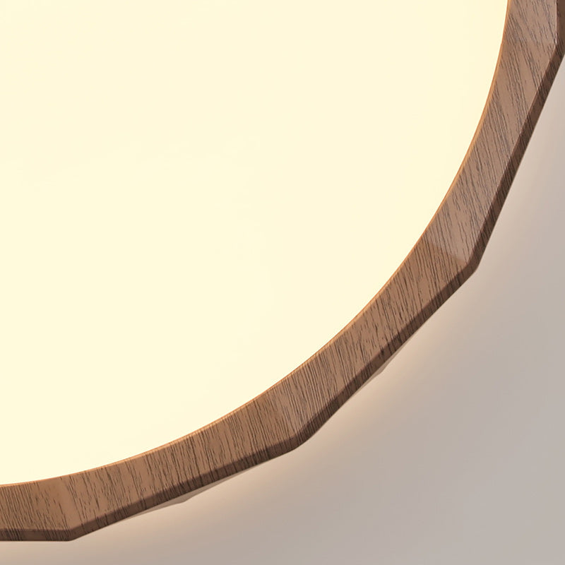 Luz de techo LED empotrada de hierro redonda tradicional japonesa de acrílico para dormitorio 