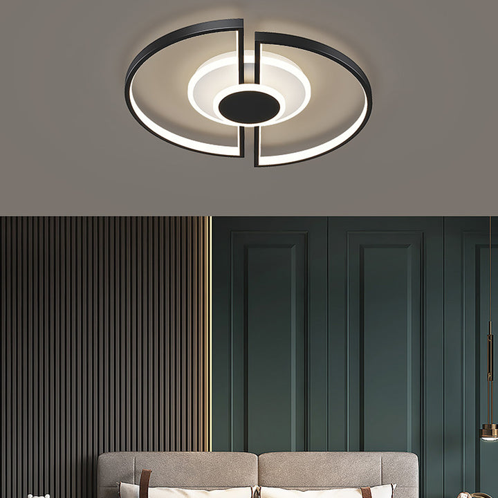Plafonnier LED carré en fer et acrylique scandinave contemporain pour chambre 
