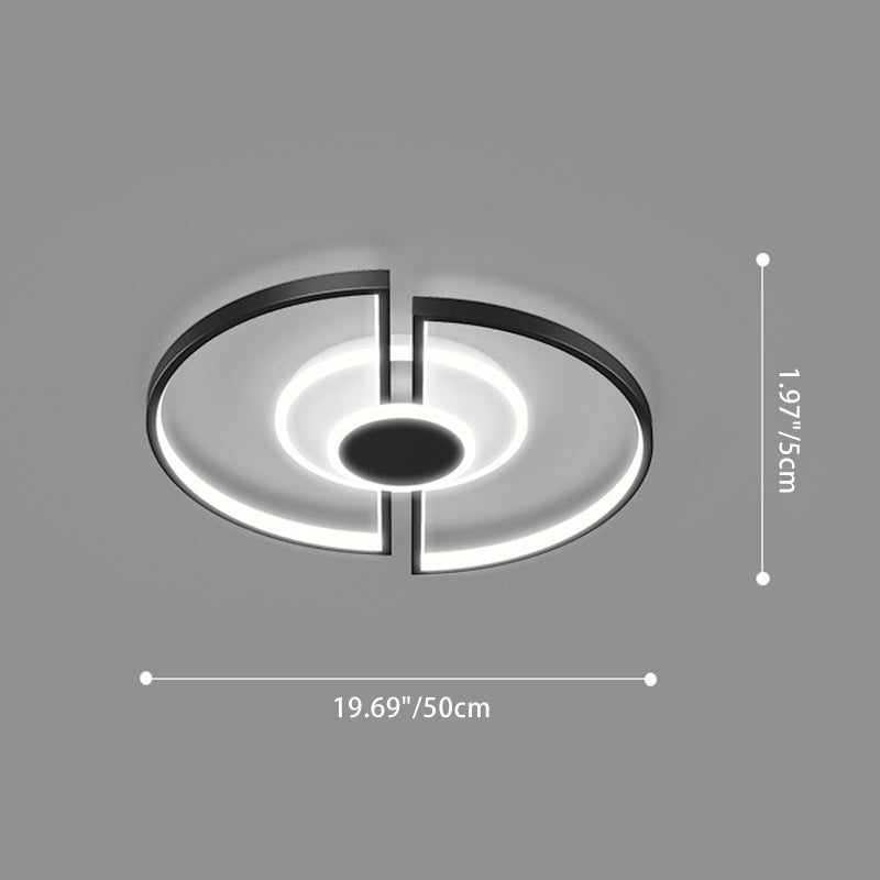 Plafonnier LED carré en fer et acrylique scandinave contemporain pour chambre 