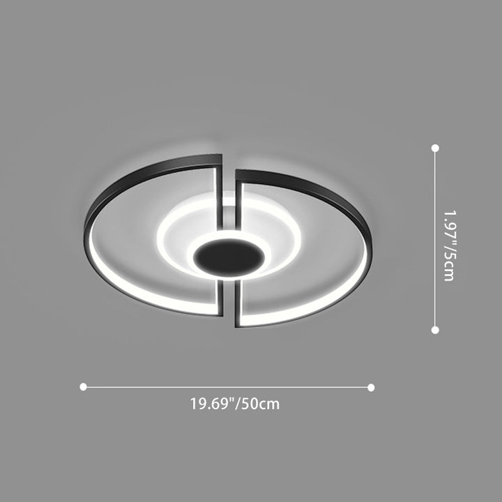 Plafonnier LED carré en fer et acrylique scandinave contemporain pour chambre 
