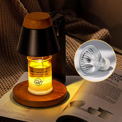 Moderne Art Deco Frustum Metall Glas 1-Licht Schmelzwachs Tischlampe für Schlafzimmer 