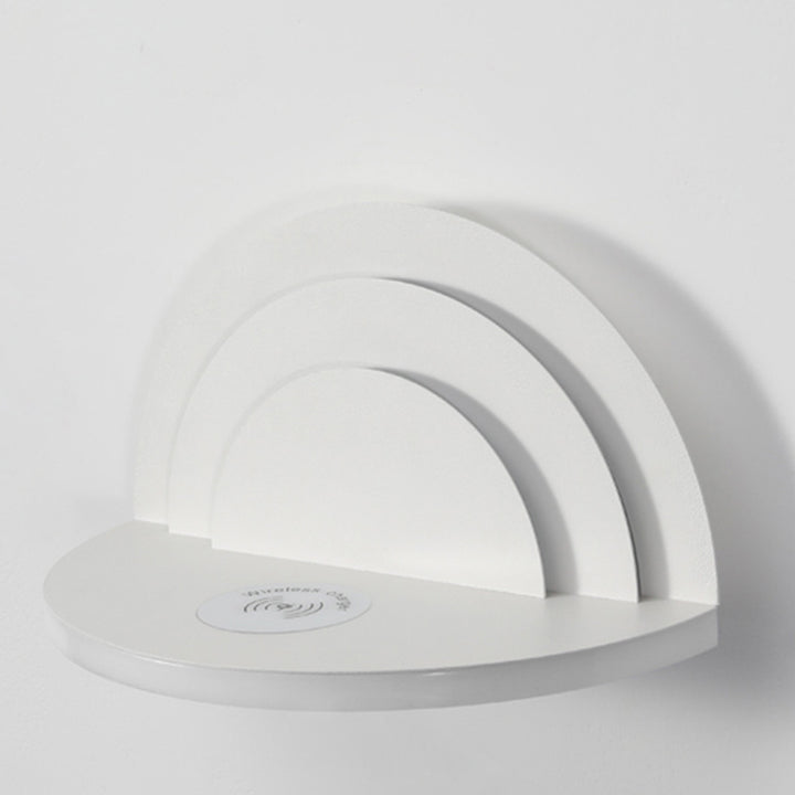 Moderne minimalistische Halbkreis Eisen Acryl LED Wandleuchte Lampe für Schlafzimmer 