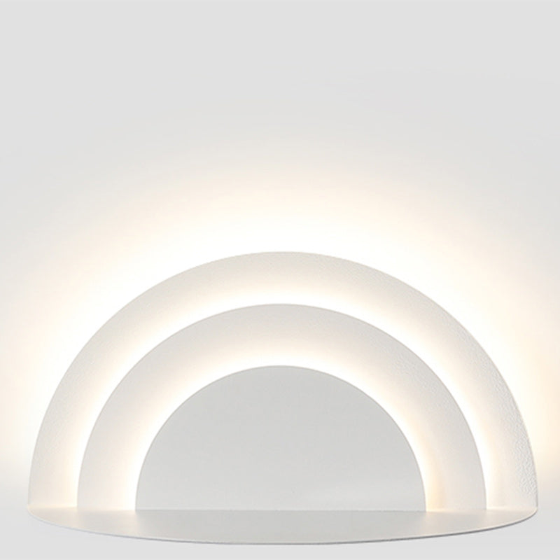 Moderne minimalistische Halbkreis Eisen Acryl LED Wandleuchte Lampe für Schlafzimmer 