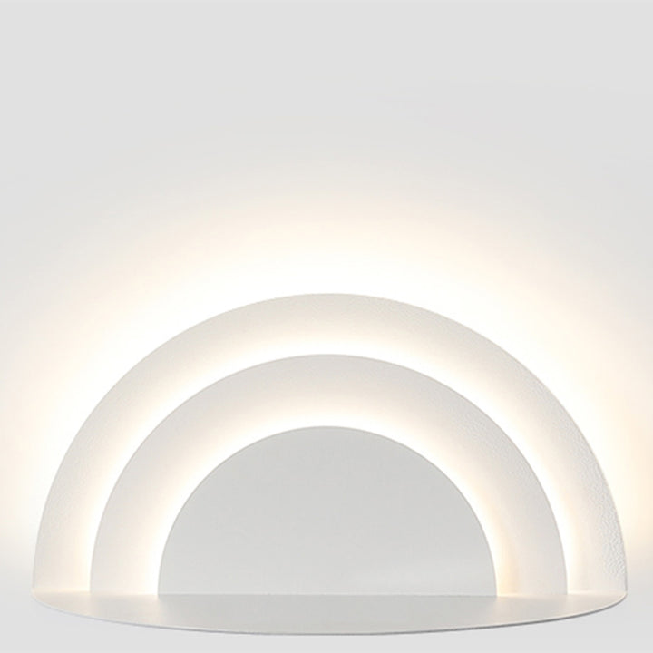 Moderne minimalistische Halbkreis Eisen Acryl LED Wandleuchte Lampe für Schlafzimmer 