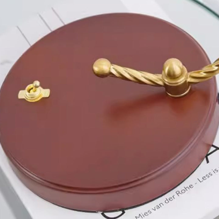 Lampe de table 1 lumière en métal et verre hémisphère en dentelle française traditionnelle pour chambre 