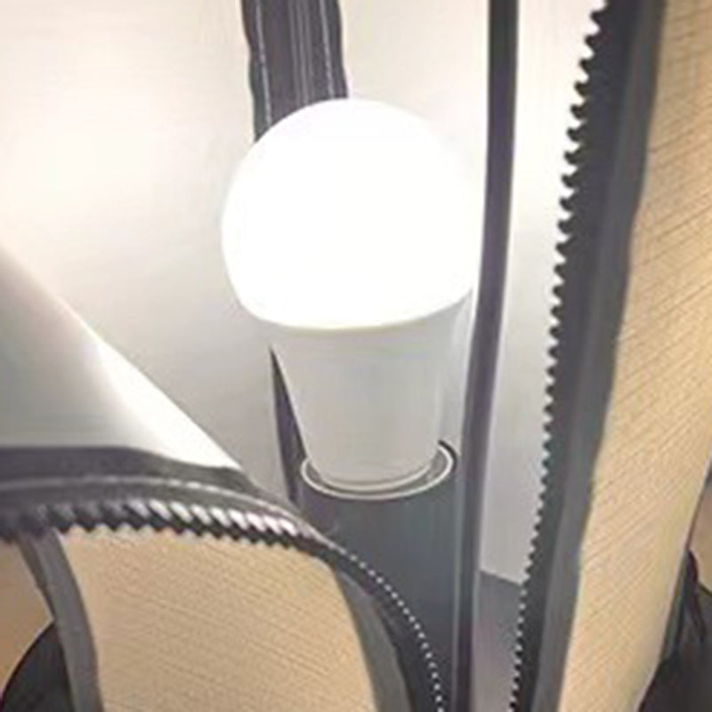 Traditionelle Vintage Banana Stoff Kunststoff Metall LED Stehen Stehlampe Für Wohnzimmer 