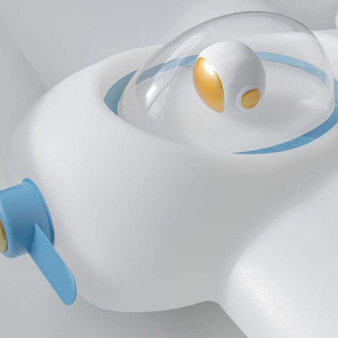 Luz de techo semi empotrada LED de resina y acero al carbono para dormitorio, avión creativo contemporáneo para niños 