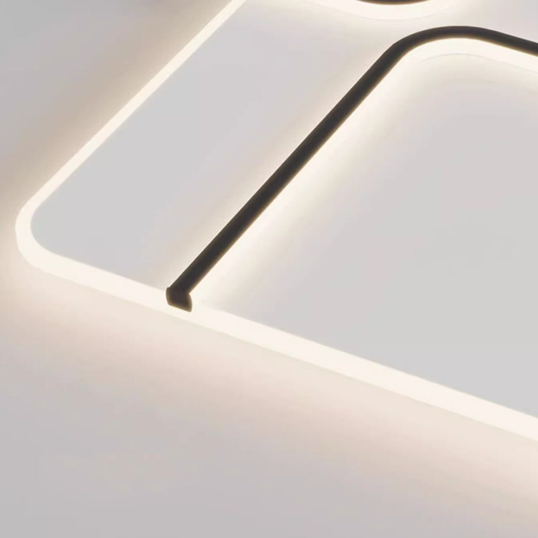 Plafonnier LED en fer rond acrylique aluminium à modernité simple pour chambre 