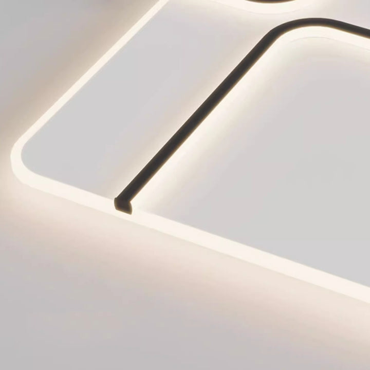 Plafonnier LED en fer rond acrylique aluminium à modernité simple pour chambre 