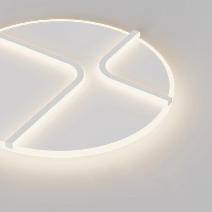 Plafonnier LED en fer rond acrylique aluminium à modernité simple pour chambre 