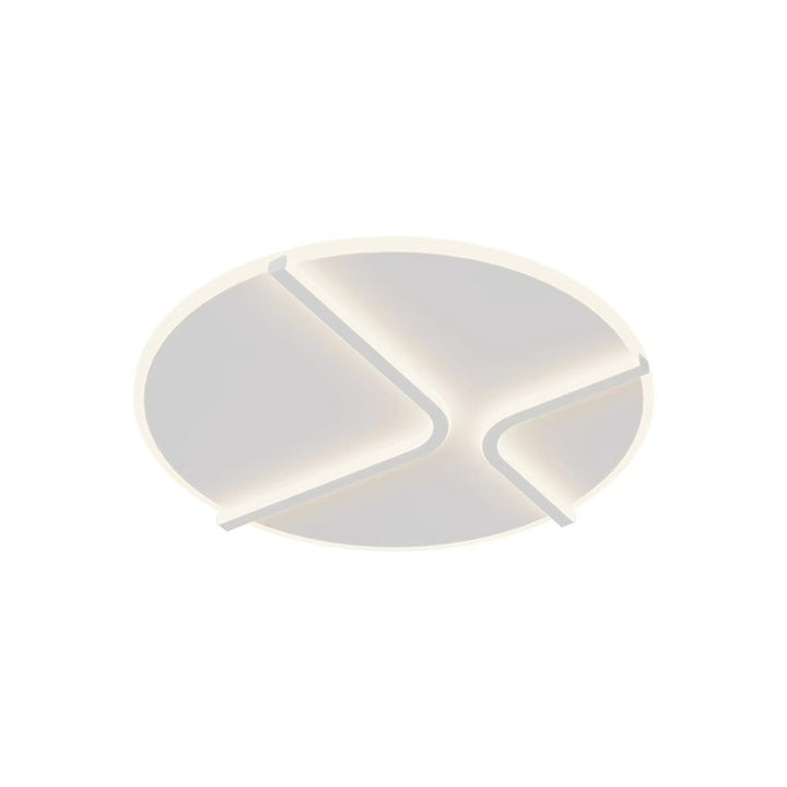 Plafonnier LED en fer rond acrylique aluminium à modernité simple pour chambre 