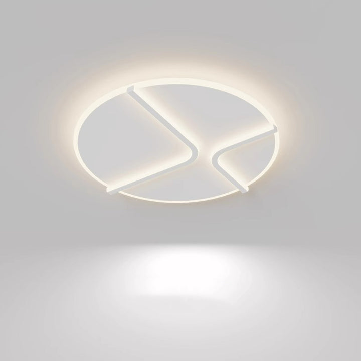 Plafonnier LED en fer rond acrylique aluminium à modernité simple pour chambre 