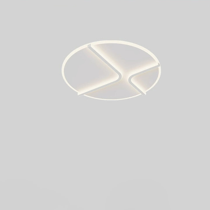 Plafonnier LED en fer rond acrylique aluminium à modernité simple pour chambre 