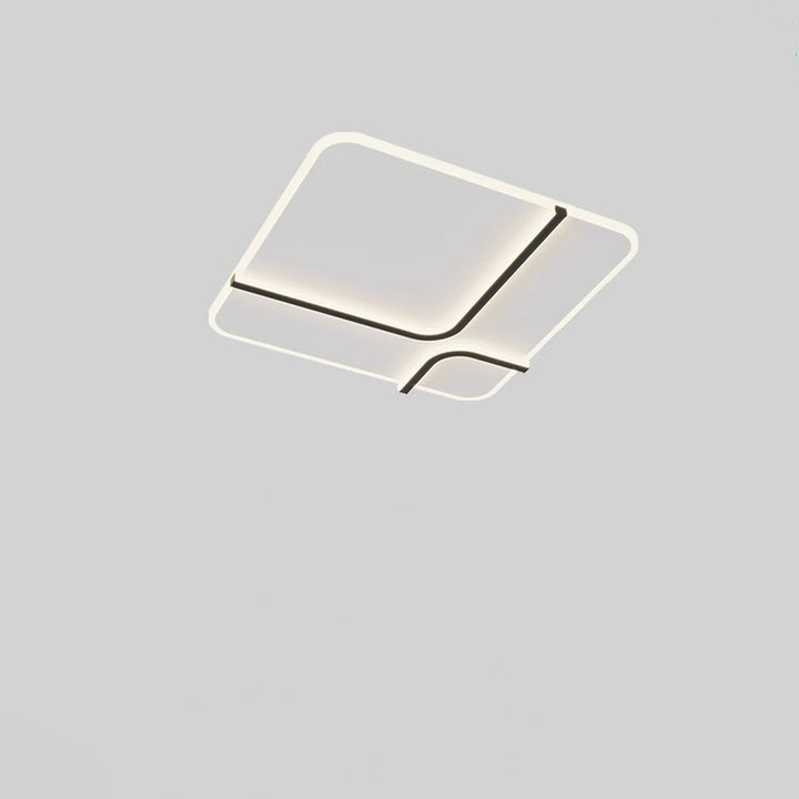 Plafonnier LED en fer rond acrylique aluminium à modernité simple pour chambre 