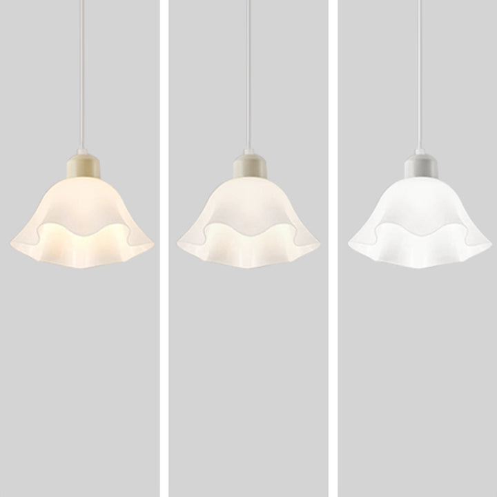 Contemporary Nordic Flower Iron Resin 3-Light Chandelier Island Light For Dining Room