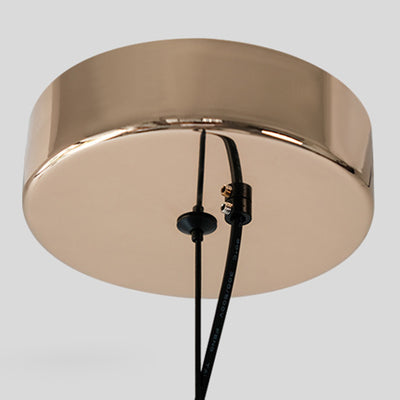 Contemporary Nordic Dome Metal Glass 2-Light Pendant Light For Bedroom