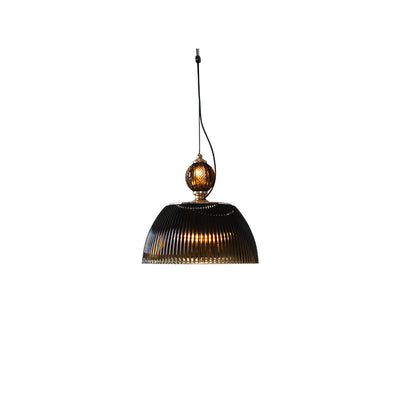 Contemporary Nordic Dome Metal Glass 2-Light Pendant Light For Bedroom