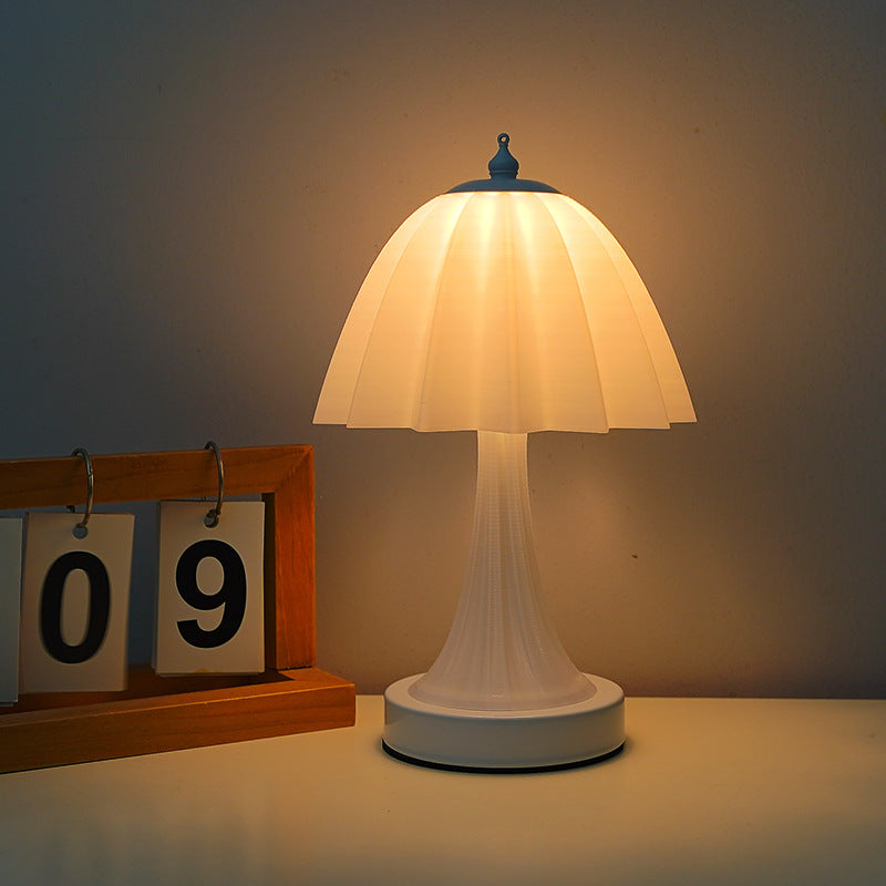 Lampe de table LED en PLA à dôme minimaliste moderne en fer pour chambre 