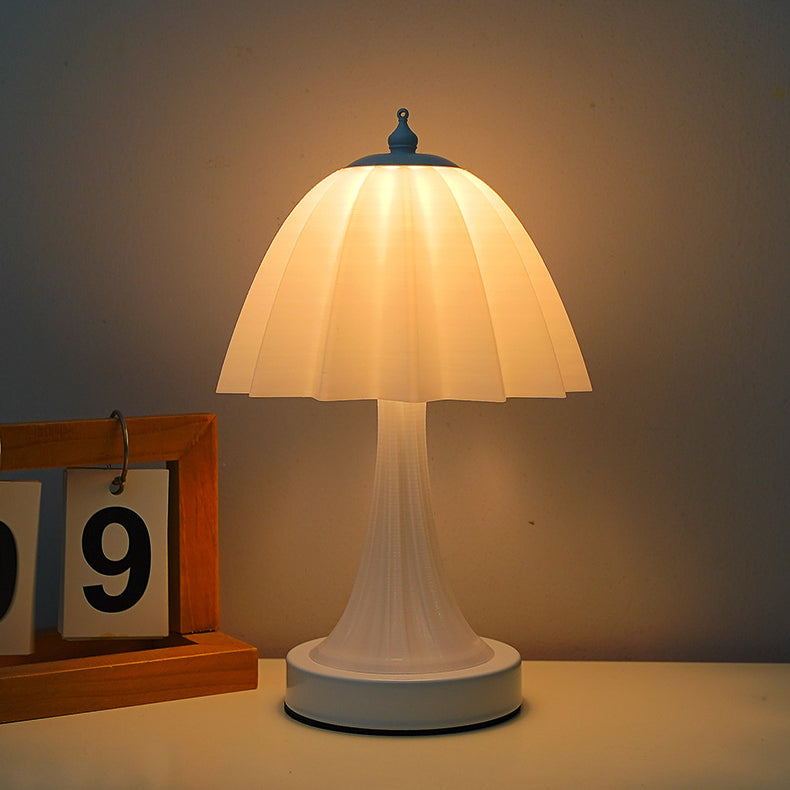 Lampe de table LED en PLA à dôme minimaliste moderne en fer pour chambre 