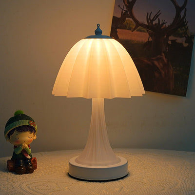 Lampe de table LED en PLA à dôme minimaliste moderne en fer pour chambre 