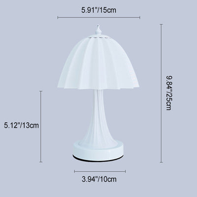 Lampe de table LED en PLA à dôme minimaliste moderne en fer pour chambre 