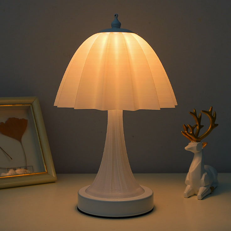 Lampe de table LED en PLA à dôme minimaliste moderne en fer pour chambre 
