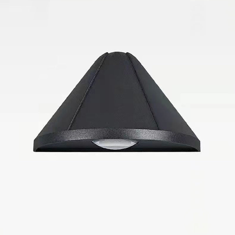 Moderne Einfachheit Halbkonus Aluminium Optische Linse LED Wandleuchte für Schlafzimmer 