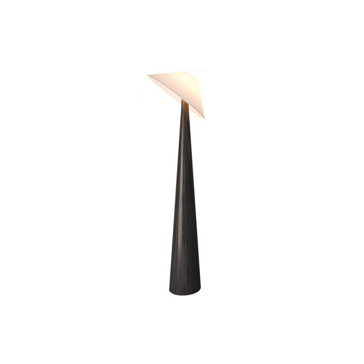 Traditional Vintage Cone Fabric Iron 1-Light Standing Floor Lamp For Living Room