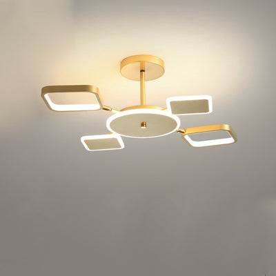 Moderne Einfachheit Quadratische Eisen Acryl 4/6/8/12 Licht Kronleuchter für Wohnzimmer 