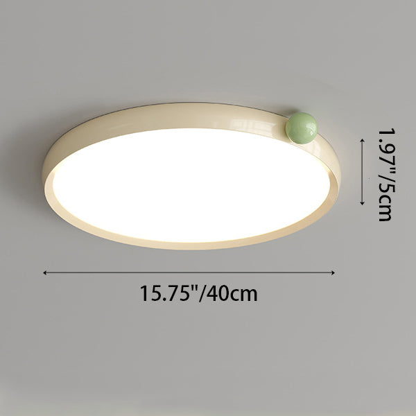 Traditionelle französische runde Aluminium-Eisen-LED-Deckenleuchte für das Schlafzimmer 