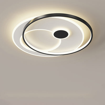 Moderne Einfachheit Mond Runde Eisen Acryl LED Deckenleuchte für Schlafzimmer 