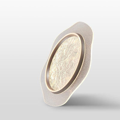 Plafonnier LED moderne rond en métal aluminium acrylique pour chambre à coucher 