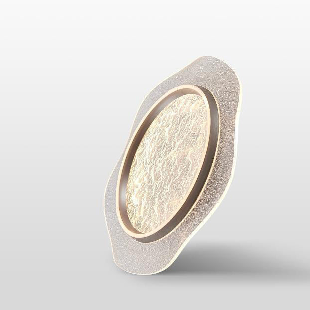 Plafonnier LED moderne rond en métal aluminium acrylique pour chambre à coucher 