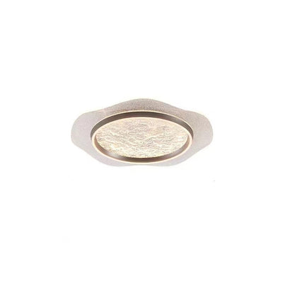 Plafonnier LED moderne rond en métal aluminium acrylique pour chambre à coucher 