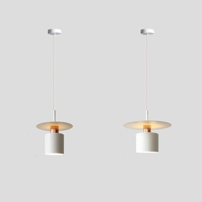 Moderne Einfachheit Fliegende Untertasse Zylinder Eisen 1-Licht Pendelleuchte Für Schlafzimmer 