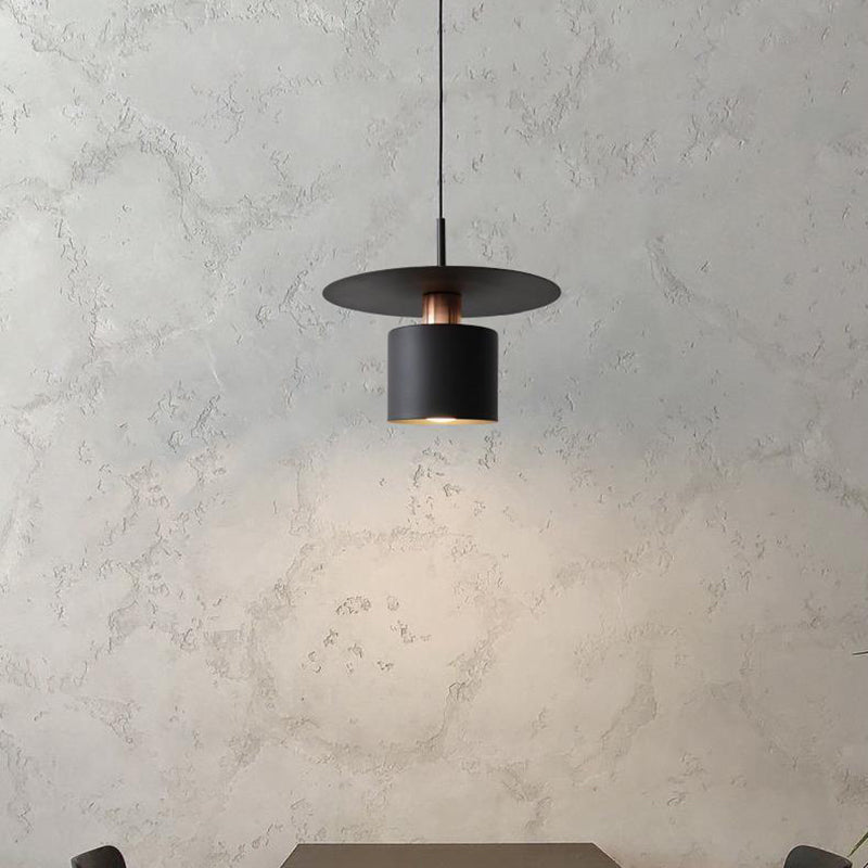 Moderne Einfachheit Fliegende Untertasse Zylinder Eisen 1-Licht Pendelleuchte Für Schlafzimmer 