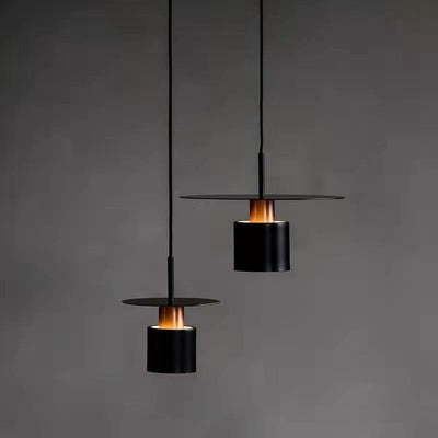 Moderne Einfachheit Fliegende Untertasse Zylinder Eisen 1-Licht Pendelleuchte Für Schlafzimmer 