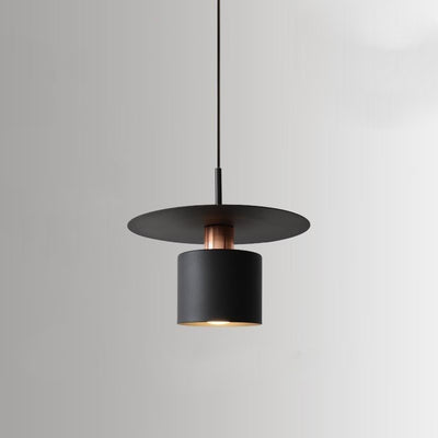 Moderne Einfachheit Fliegende Untertasse Zylinder Eisen 1-Licht Pendelleuchte Für Schlafzimmer 