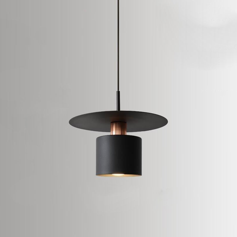 Moderne Einfachheit Fliegende Untertasse Zylinder Eisen 1-Licht Pendelleuchte Für Schlafzimmer 